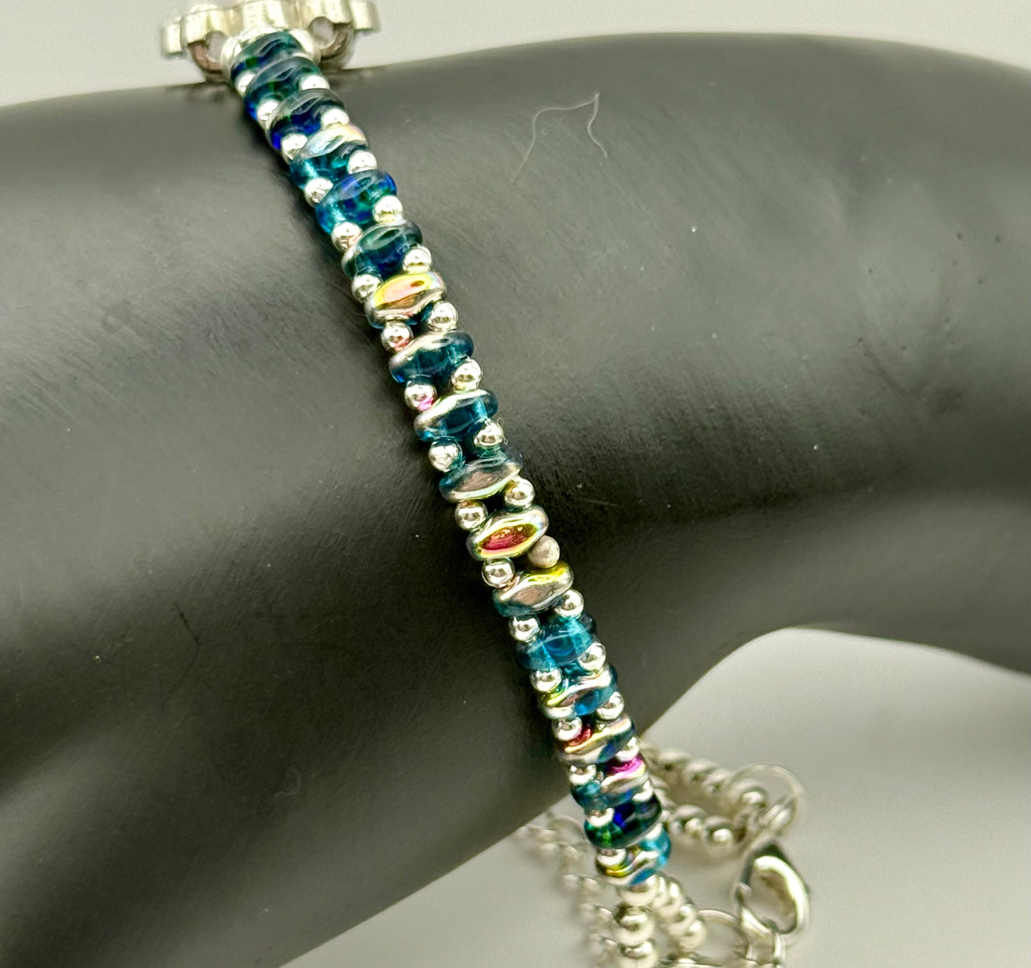 Vitrail Floral Bracelet 7.5" with 0.5" extender