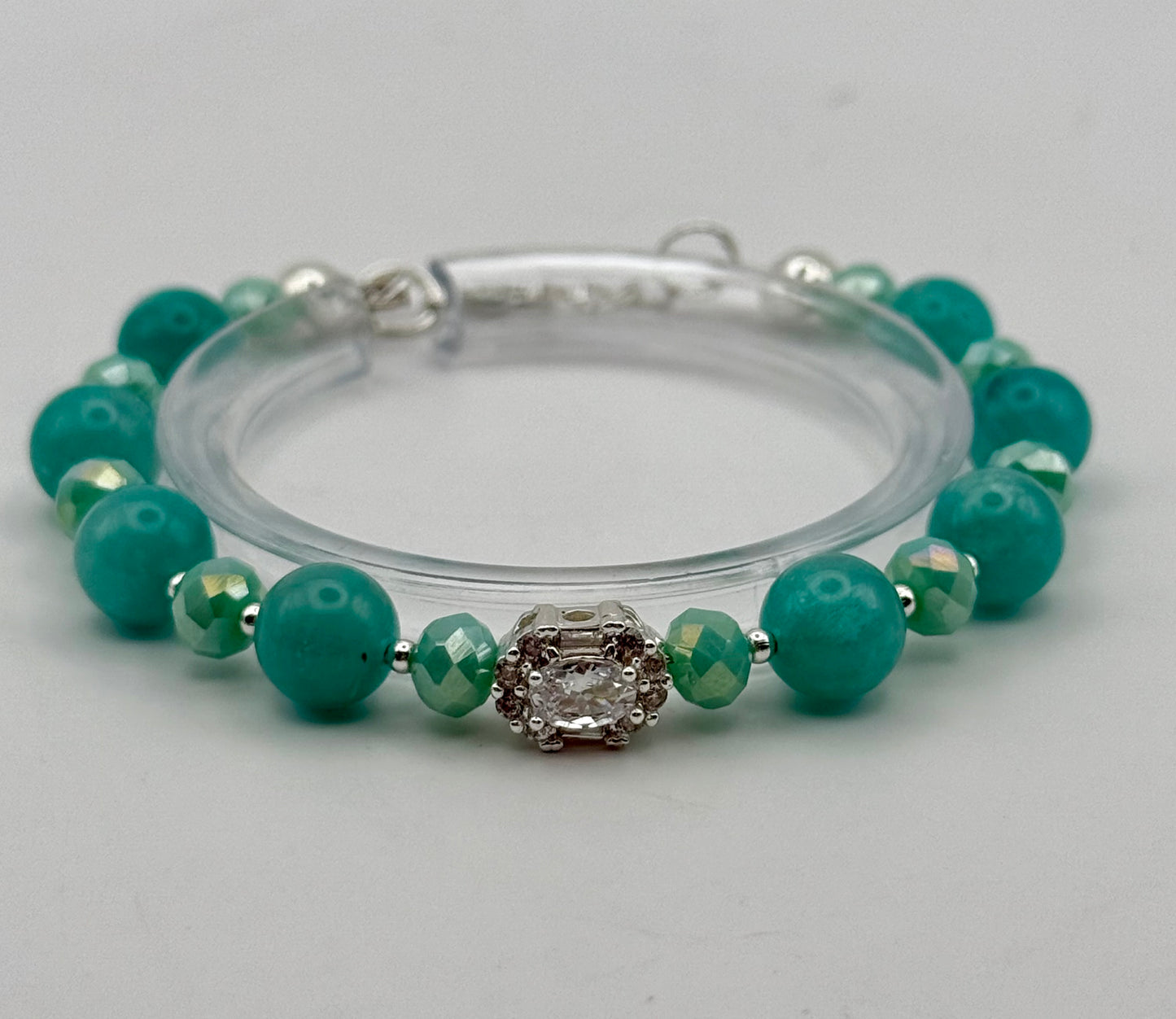 Ocean Dyed Quartz Bracelet 7.5"