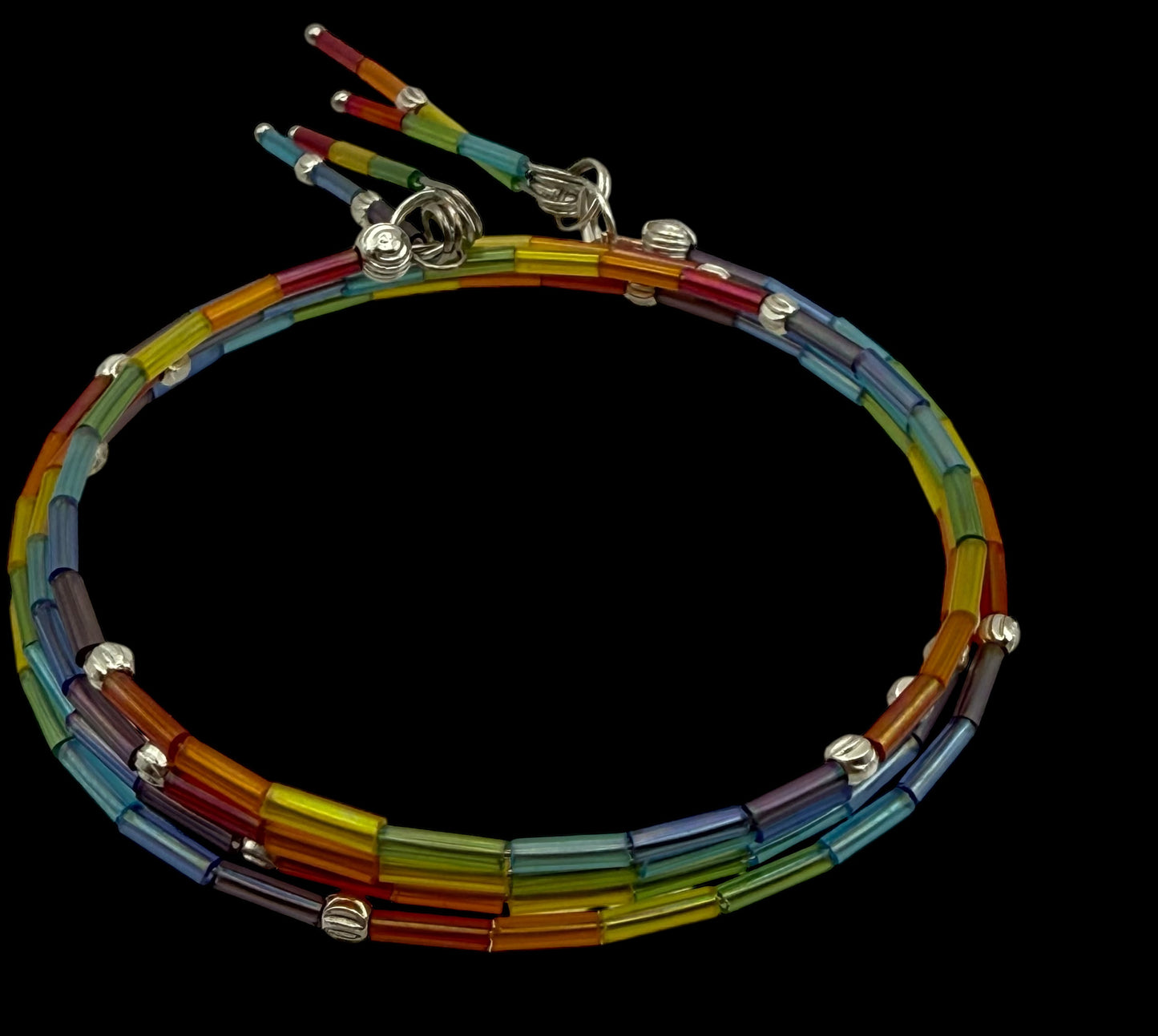 Rainbow Sparkle Wrap Bracelet