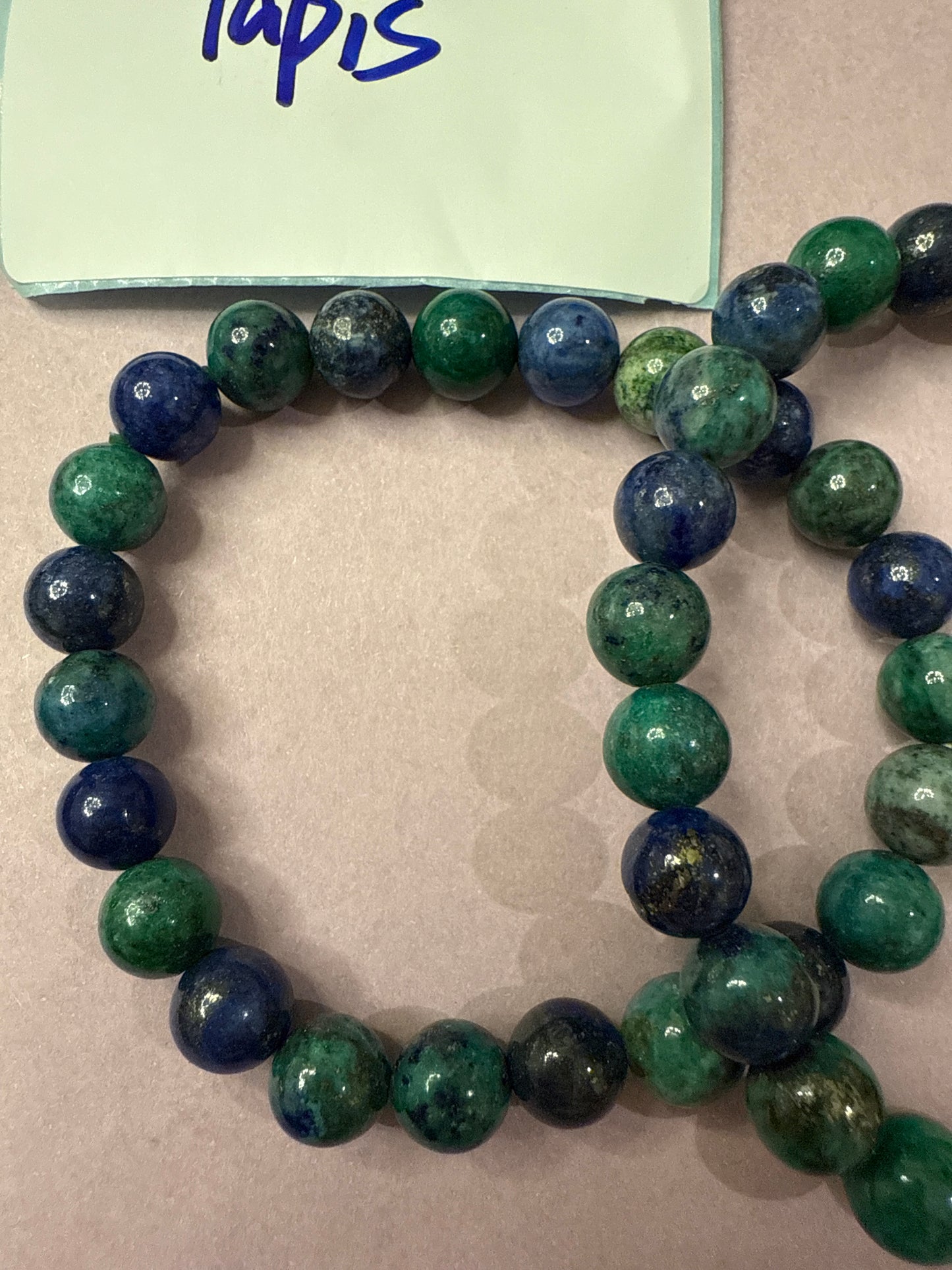 DESTASH - Phoenix Lapis 8mm about 23 beads per strand