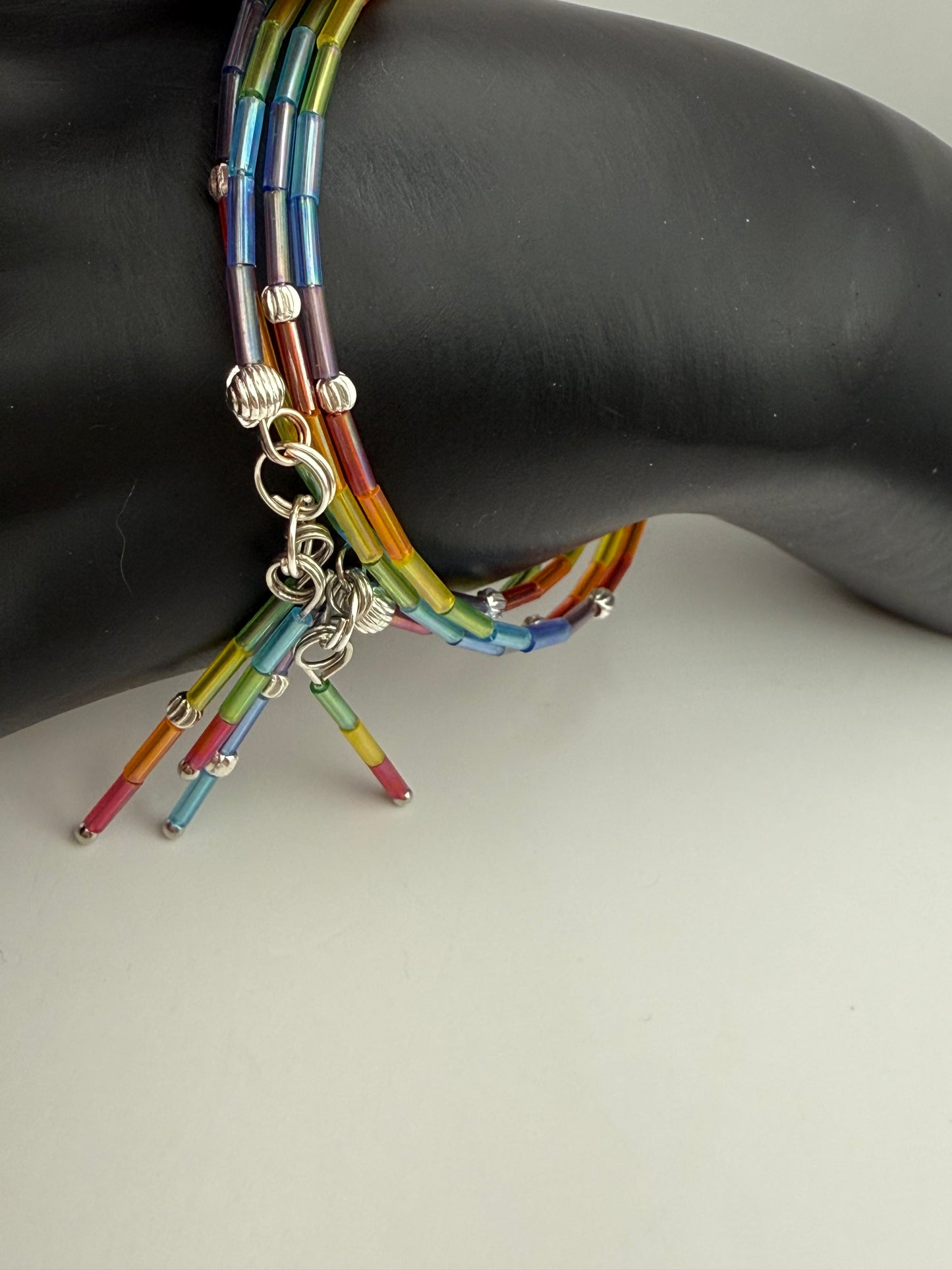 Rainbow Sparkle Wrap Bracelet
