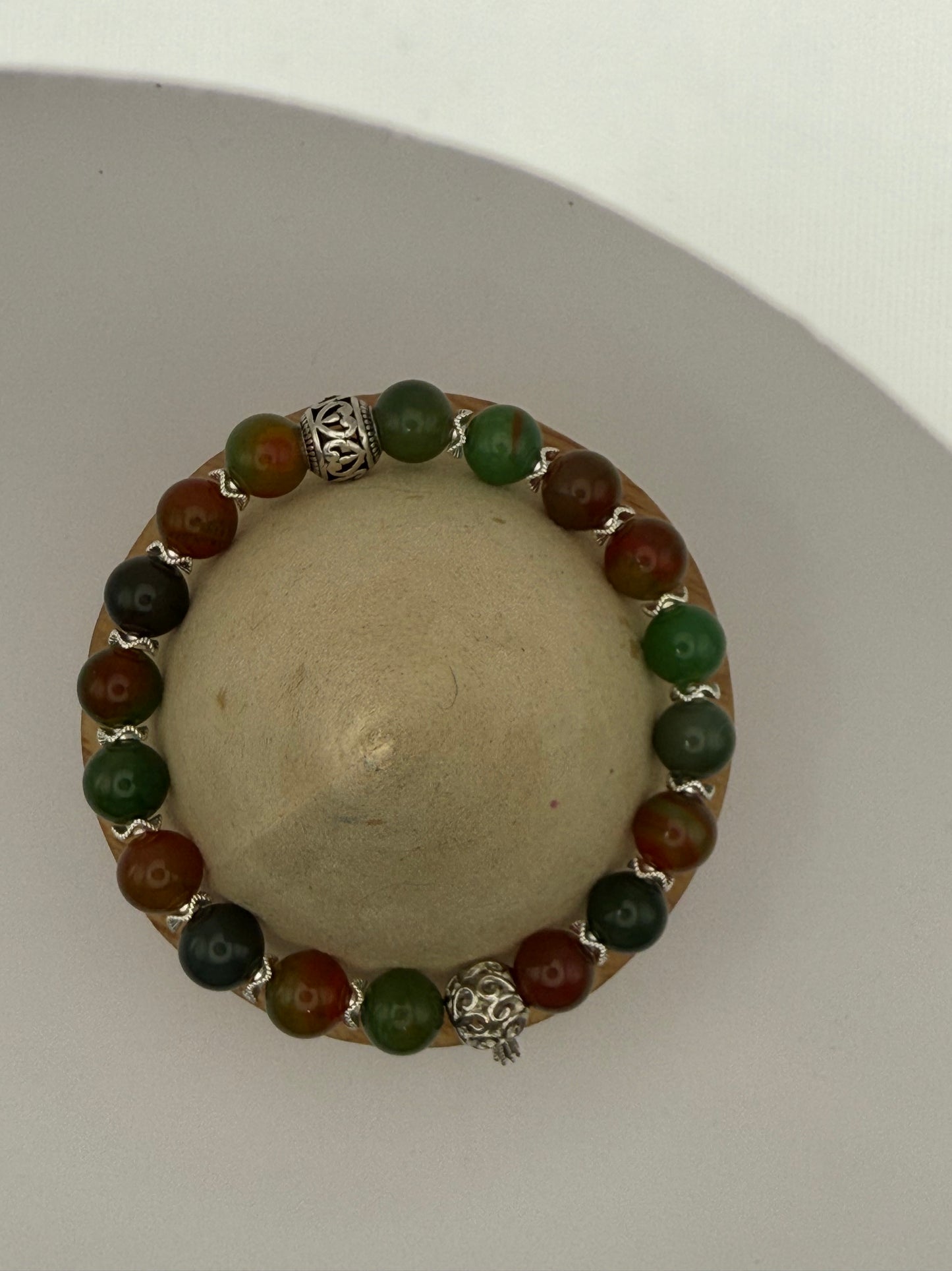 Yanyuan Agate Elastic Bracelet 7.5"
