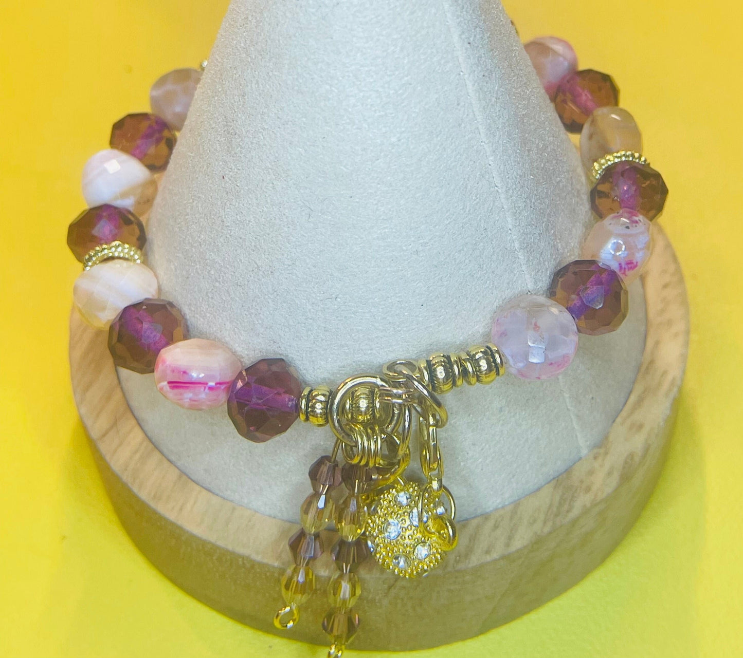 Timeless Elegance single wire bracelet 8" with matching earrings