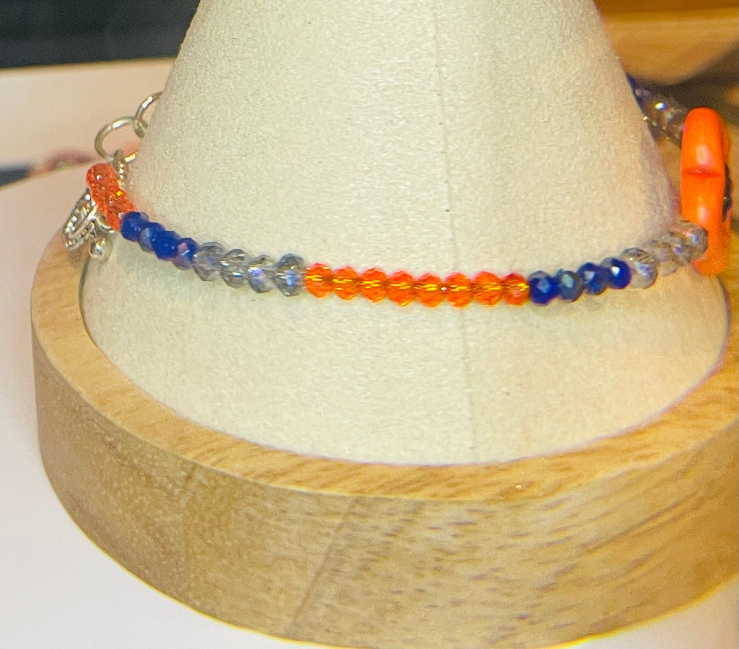 Batter Up, Houston v2 single wire bracelet 8" with matching earrings