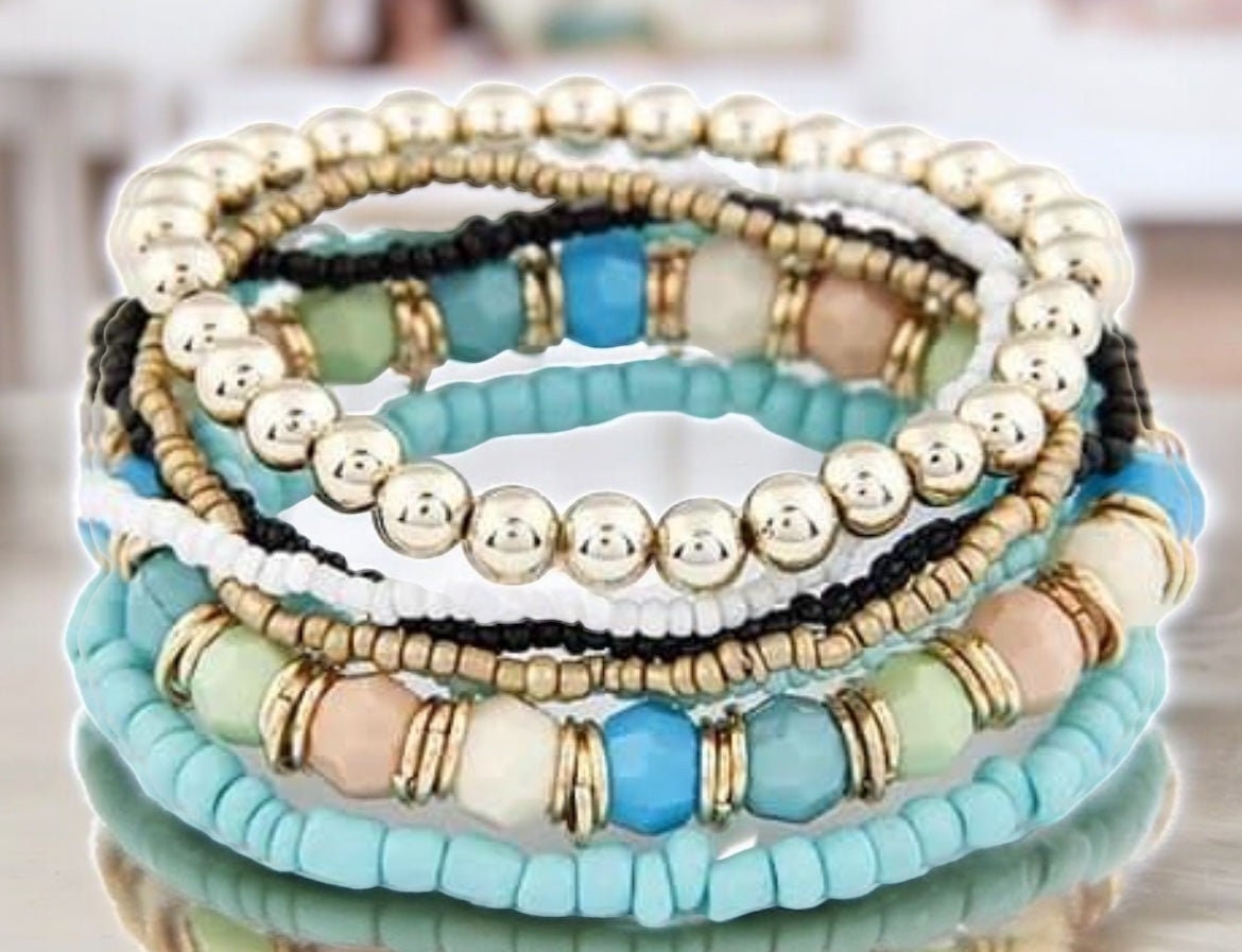Multi-Layered Color Coordinated Bracelets Small 6-6.5"