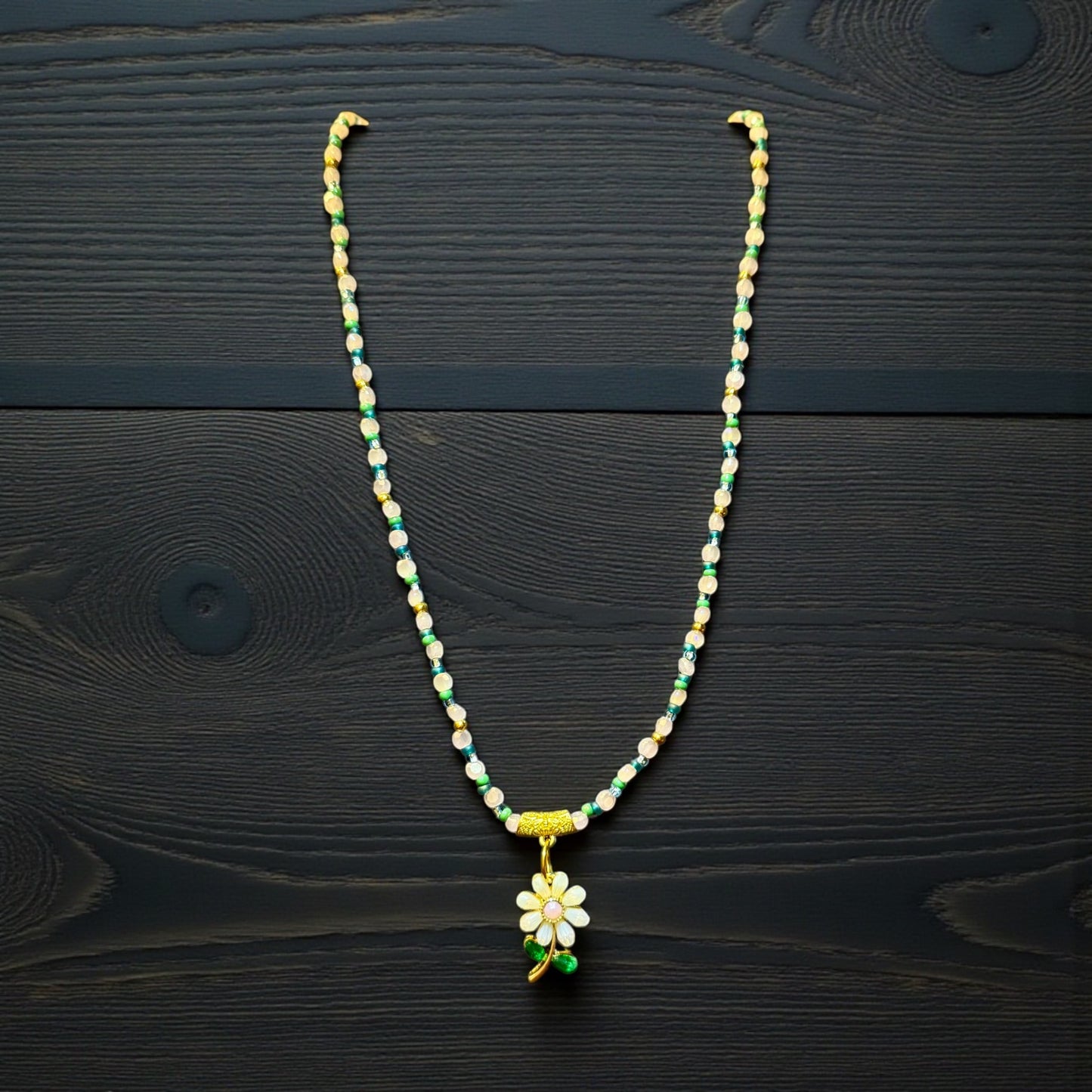 24” Daisy Blossom Necklace + Matching Earrings