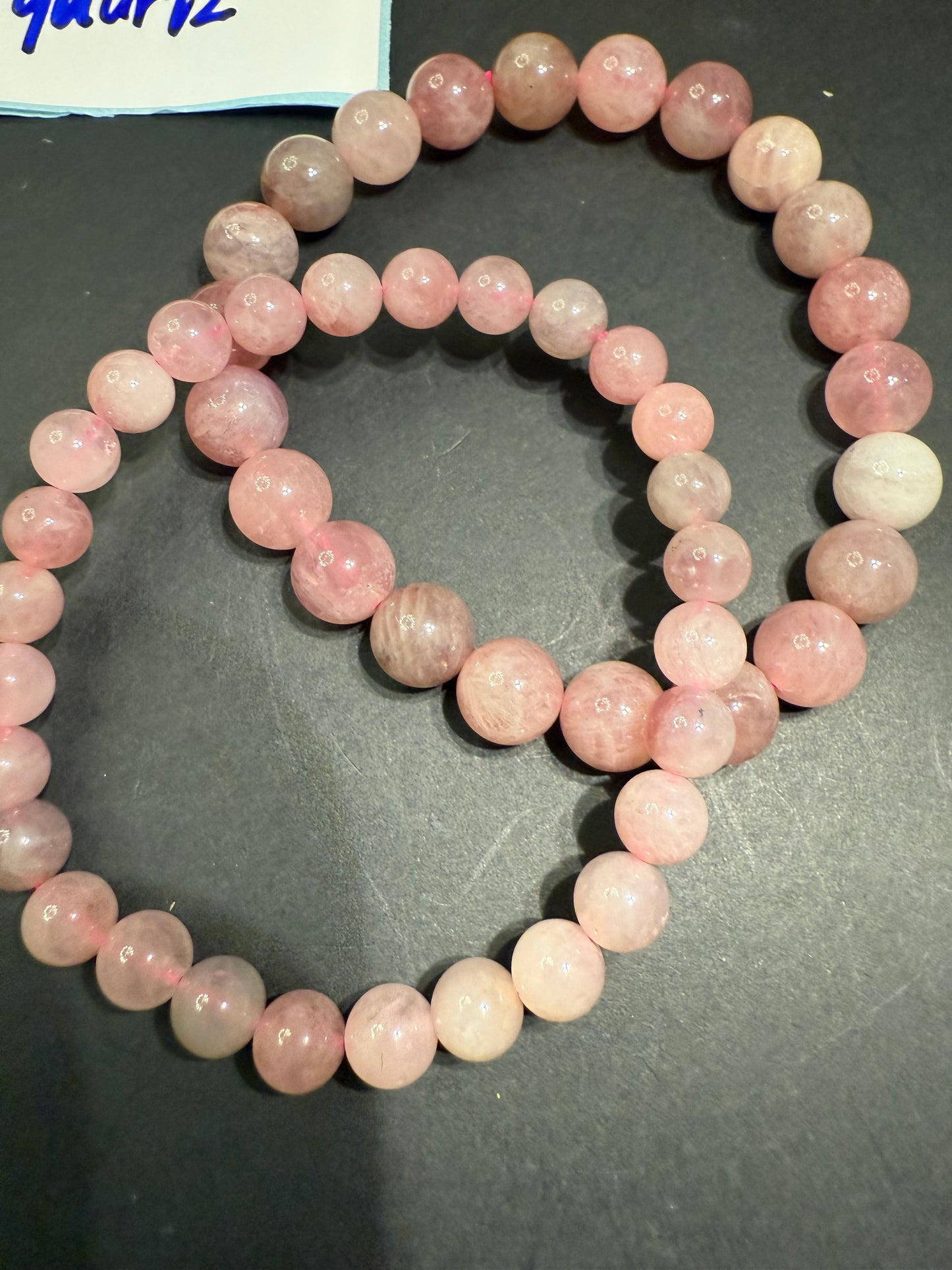DESTASH - Purple Rose Quartz Set of 6mm and 8mm SOLD TOGETHER
