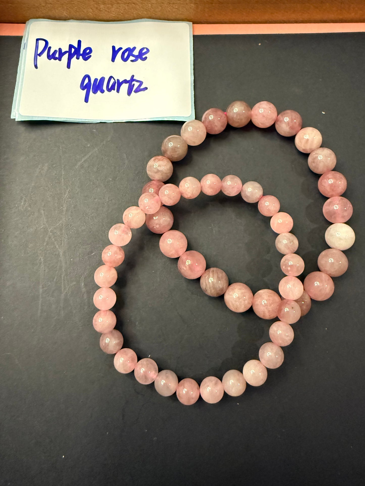 DESTASH - Purple Rose Quartz Set of 6mm and 8mm SOLD TOGETHER