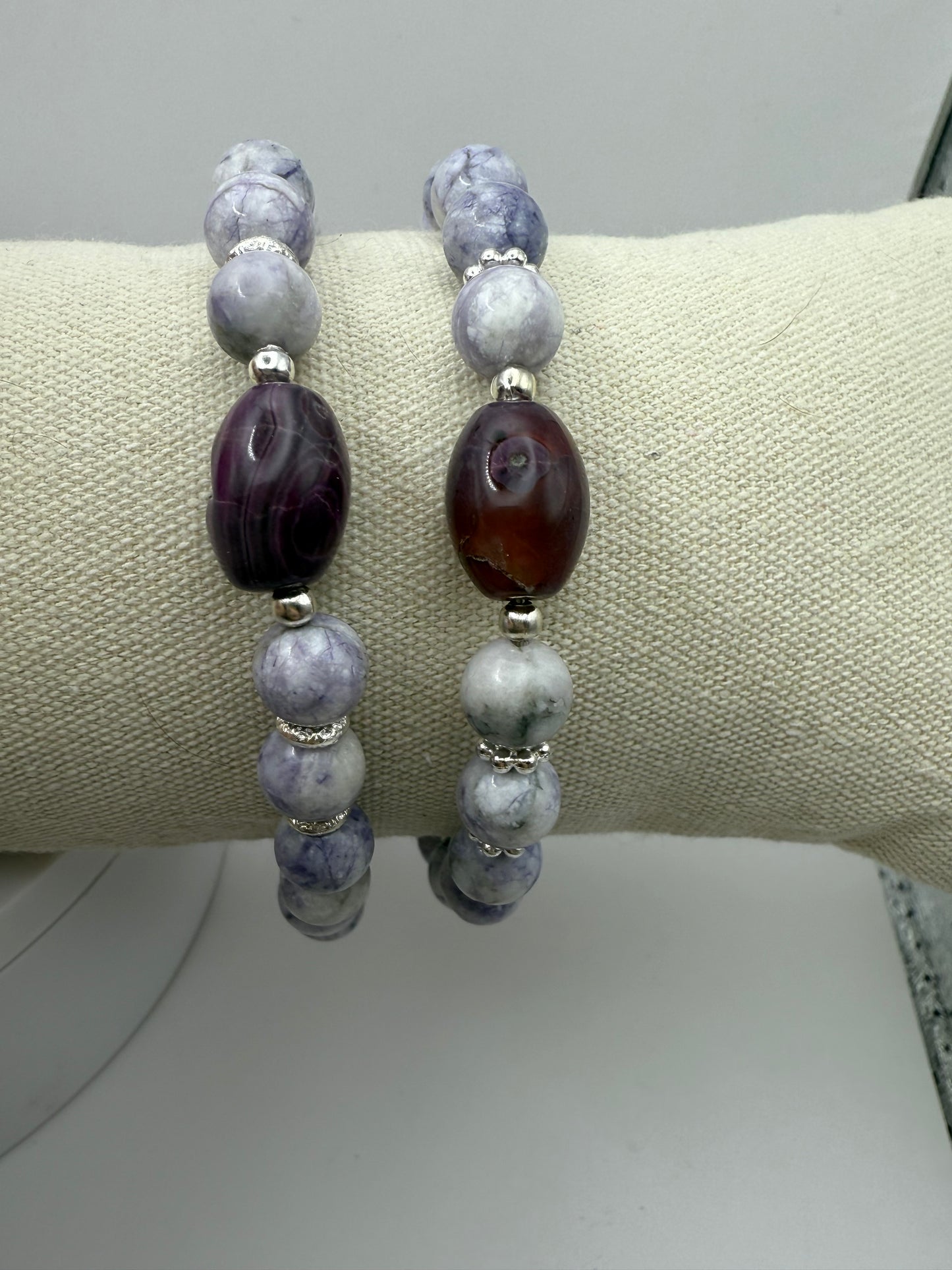 Lavender Peace Jasper Bracelets