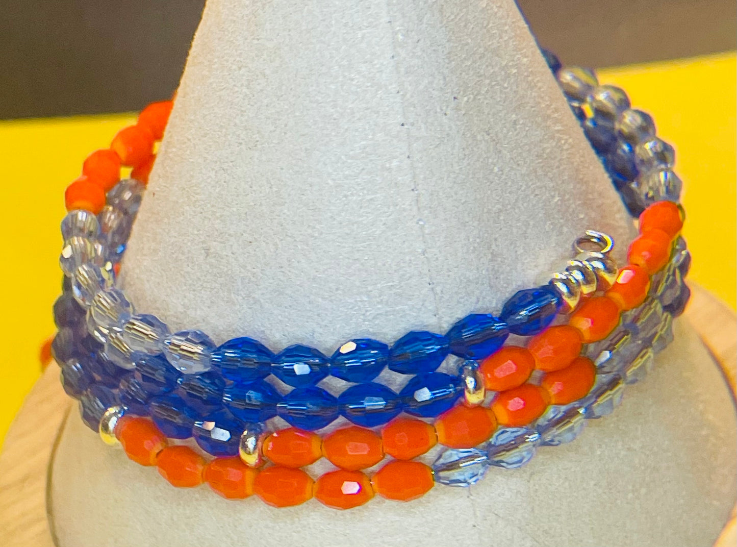 Batter-Up, Houston wrap bracelet with matching earrings
