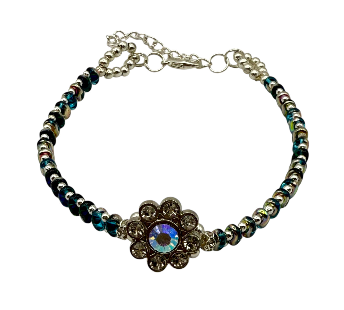 Vitrail Floral Bracelet 7.5" with 0.5" extender