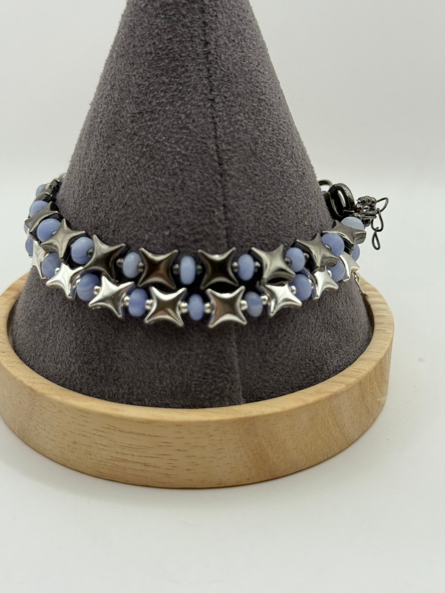 Celestial Dreams Bracelet Duo – Handmade Star Bead Bracelets – 7.5” - Resizing Available