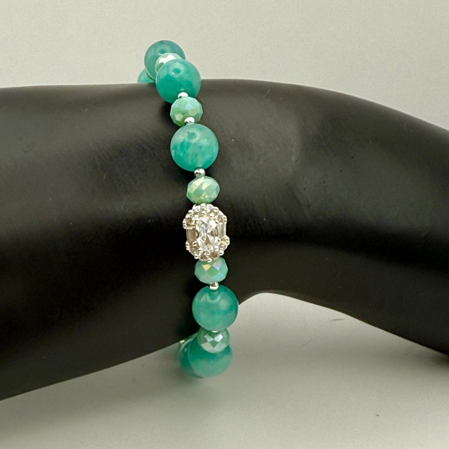 Ocean Dyed Quartz Bracelet 7.5"