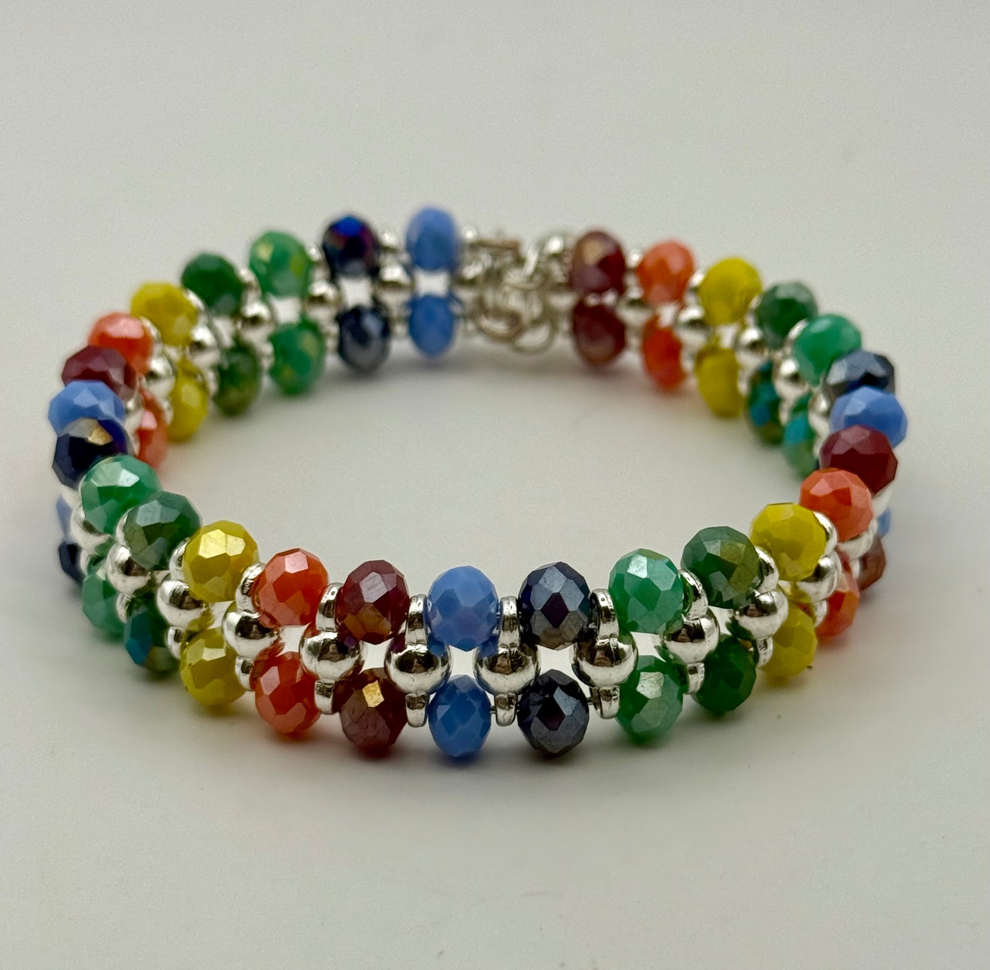 Double Rainbow Bracelet 7.25"
