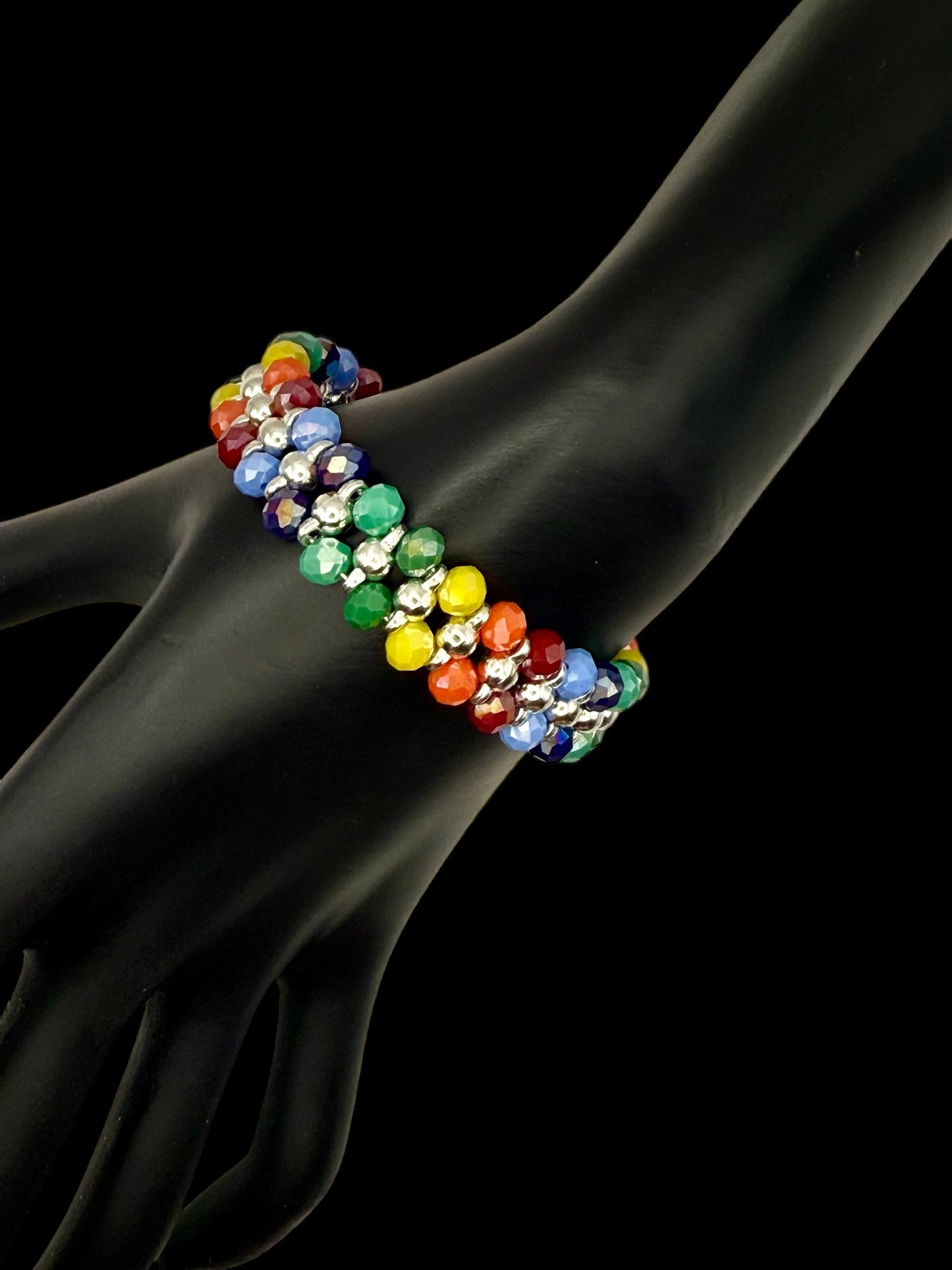 Double Rainbow Bracelet 7.25"