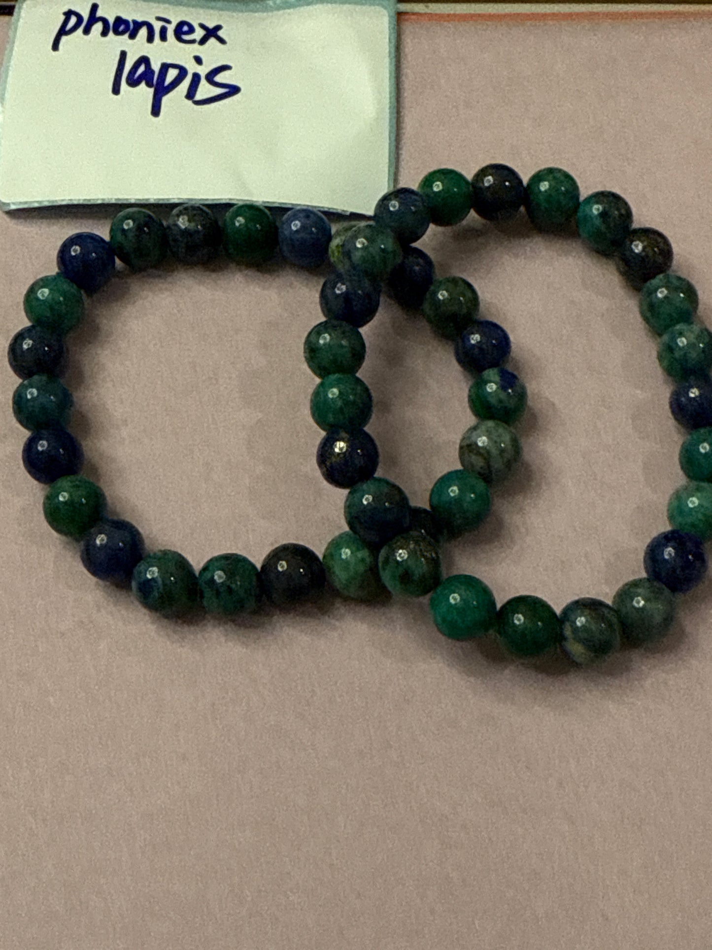 DESTASH - Phoenix Lapis 8mm about 23 beads per strand