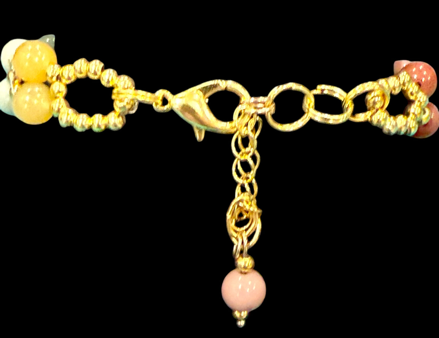 Rainbow Alashan Bracelet with gold accents