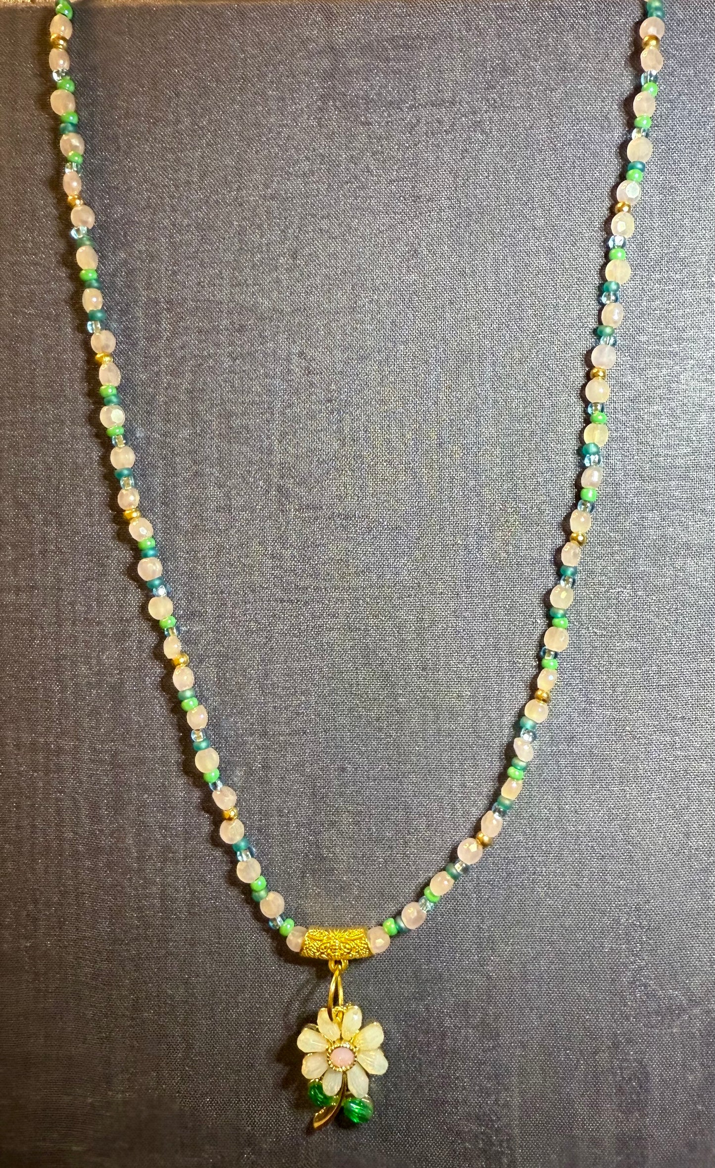 24” Daisy Blossom Necklace + Matching Earrings