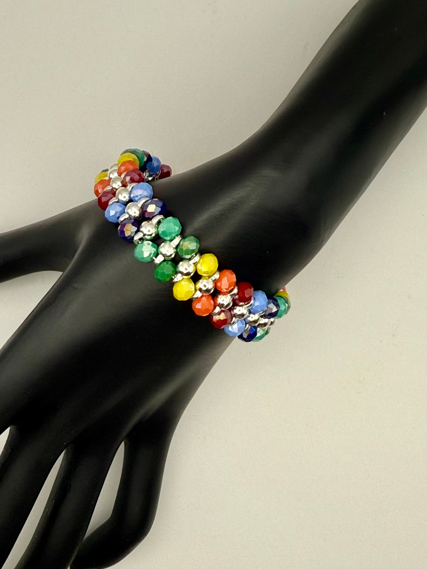 Double Rainbow Bracelet 7.25"
