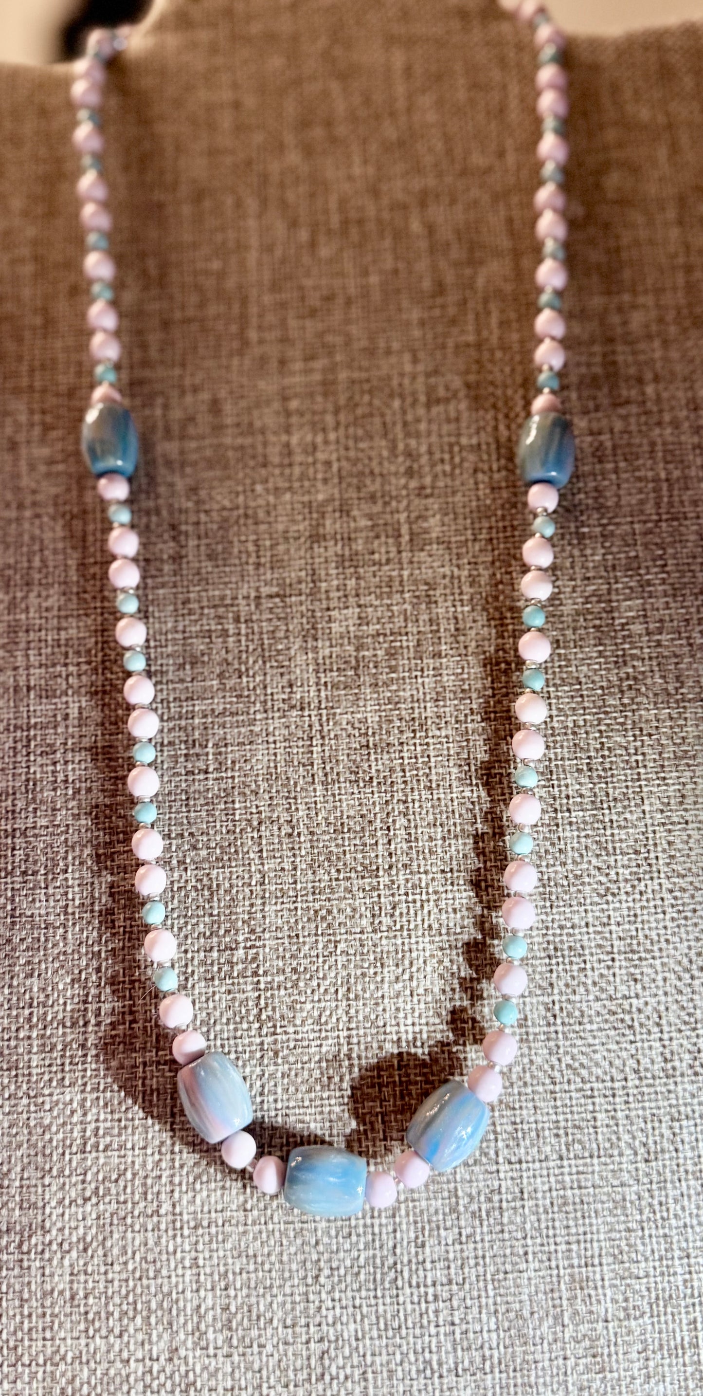 Red & Yellow Turquoise Layered Necklace Set | 30” & 20” Beaded Necklaces