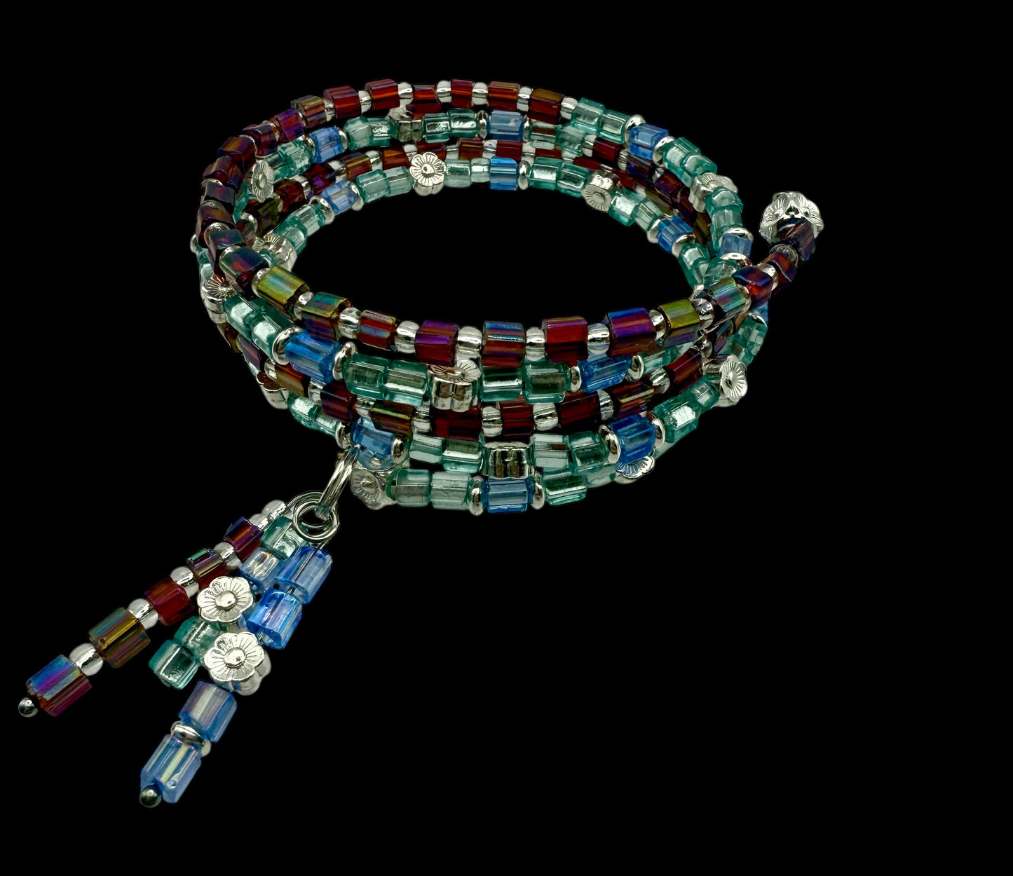 Blue and Purple Allure Wrap Bracelet