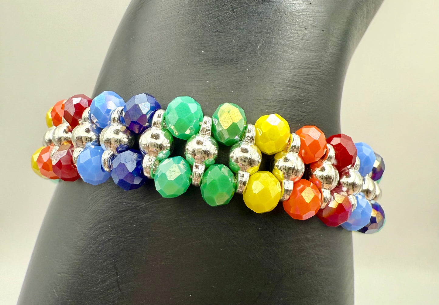 Double Rainbow Bracelet 7.25"