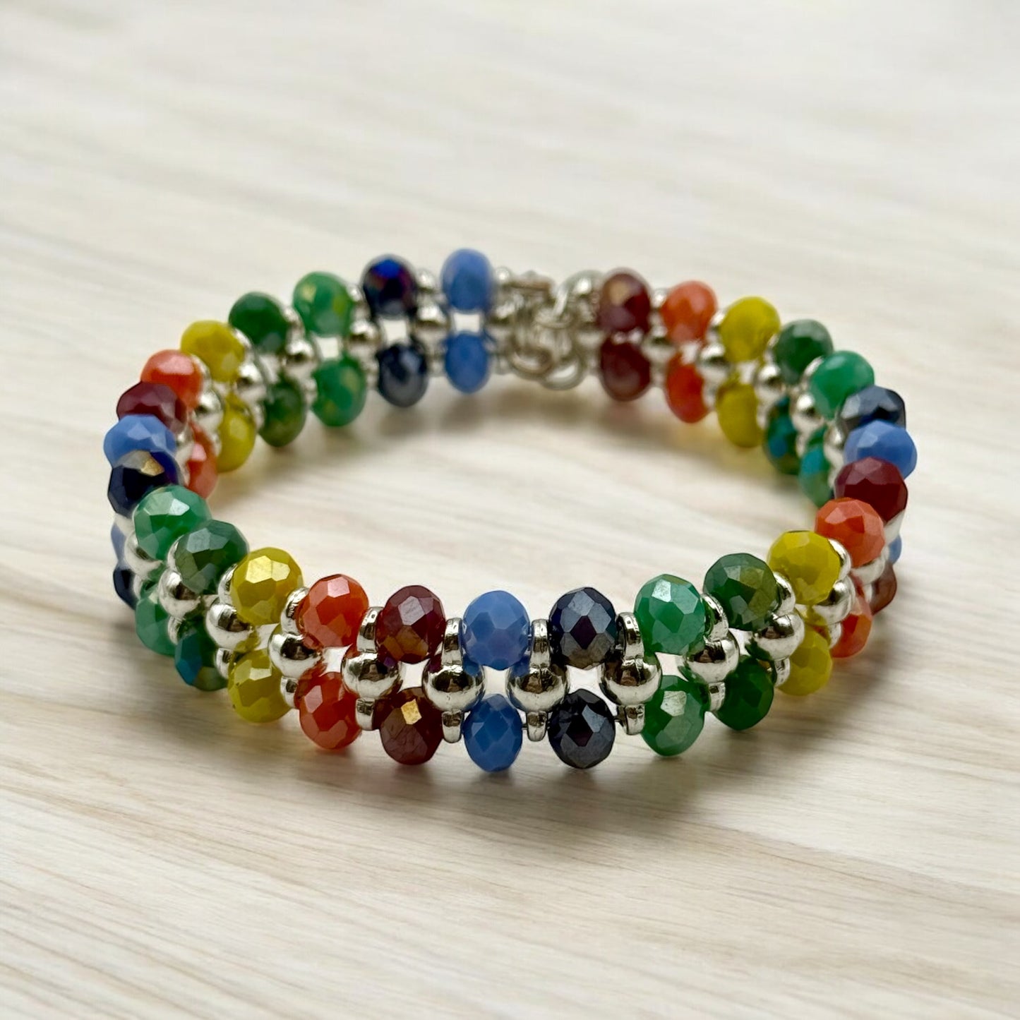 Double Rainbow Bracelet 7.25"