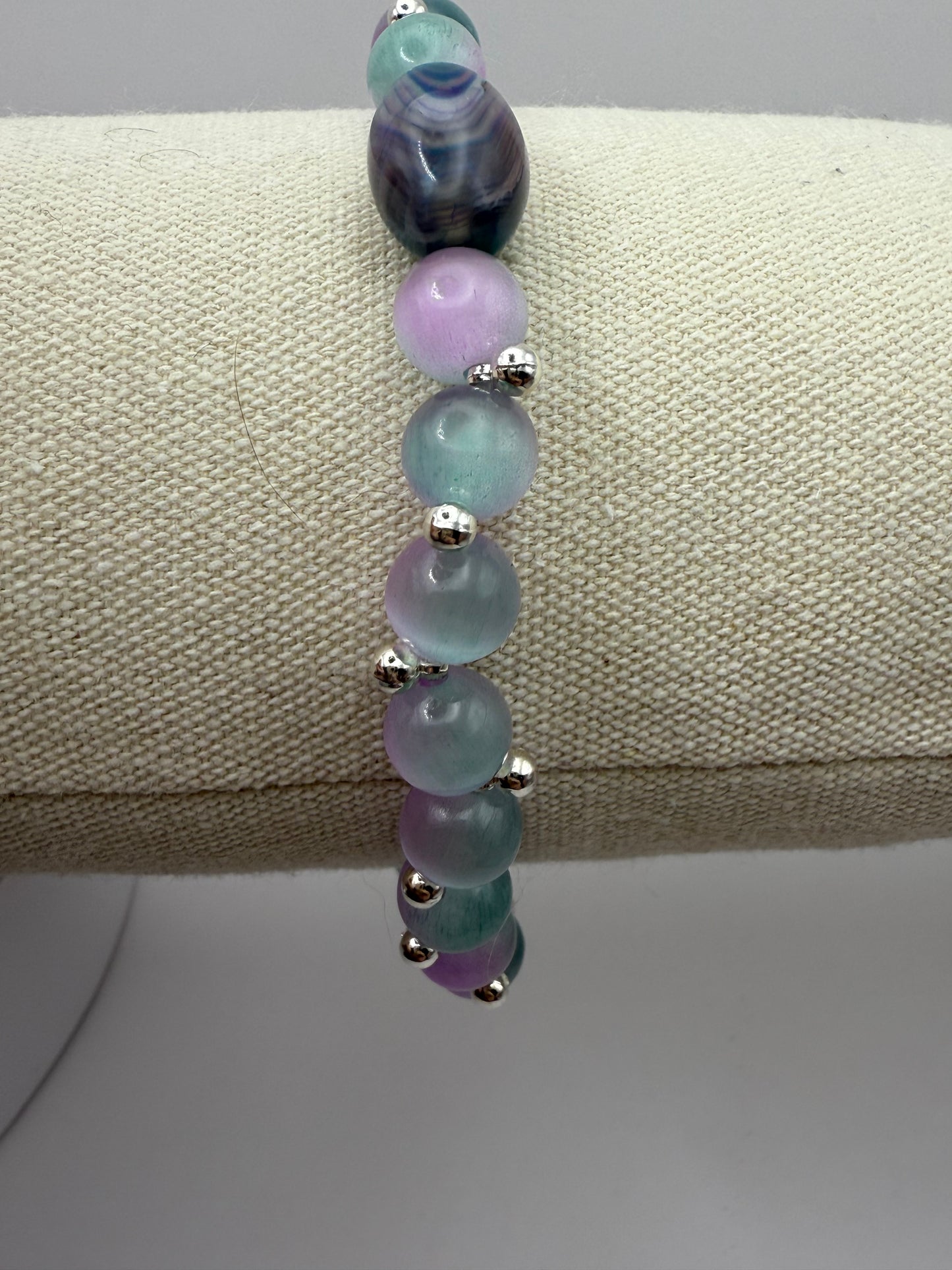 Purple/Aqua Cat Eye Bracelets