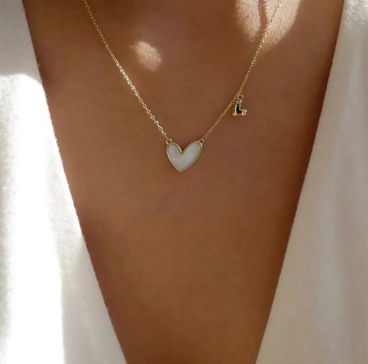 22” Gold Plated Heart Necklace – Minimalist & Elegant