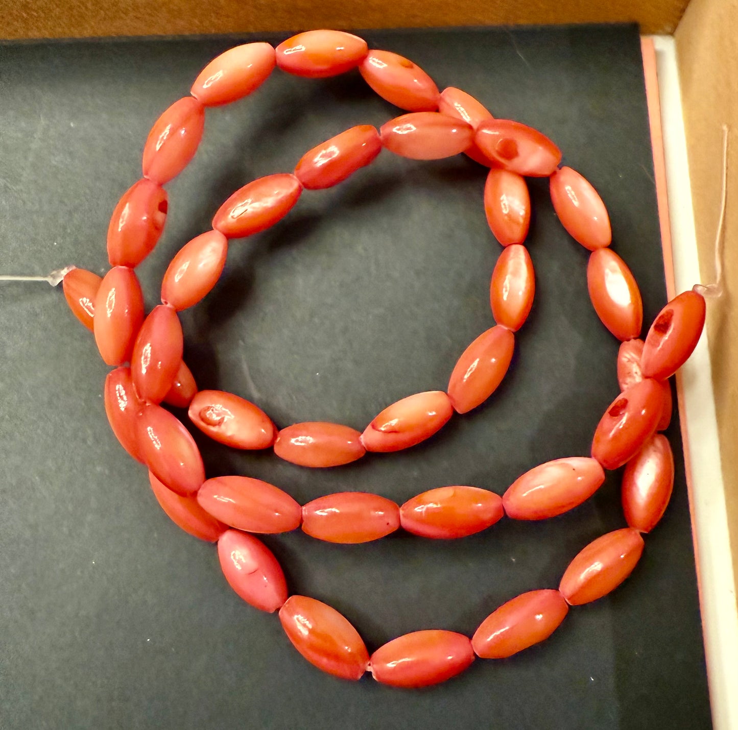 DESTASH - Shell Beads - Rice Shape. See pictures for each each color available