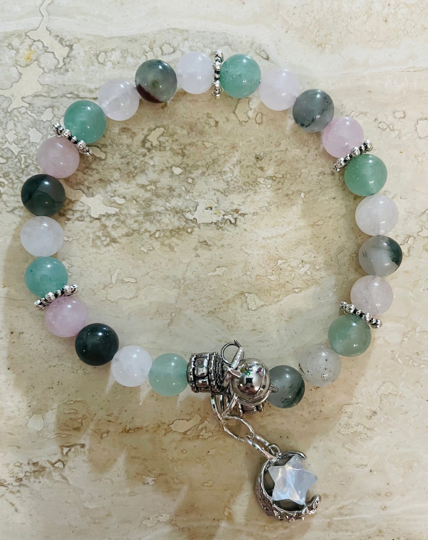 Spring Fling 8.5” wire bracelet with matching earrings