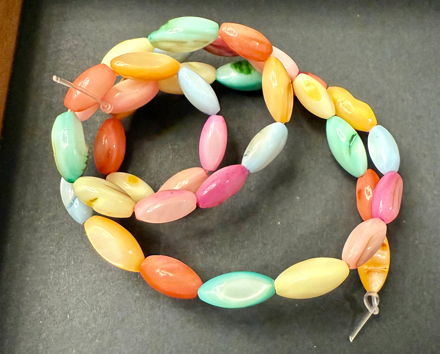 DESTASH - Shell Beads - Rice Shape. See pictures for each each color available