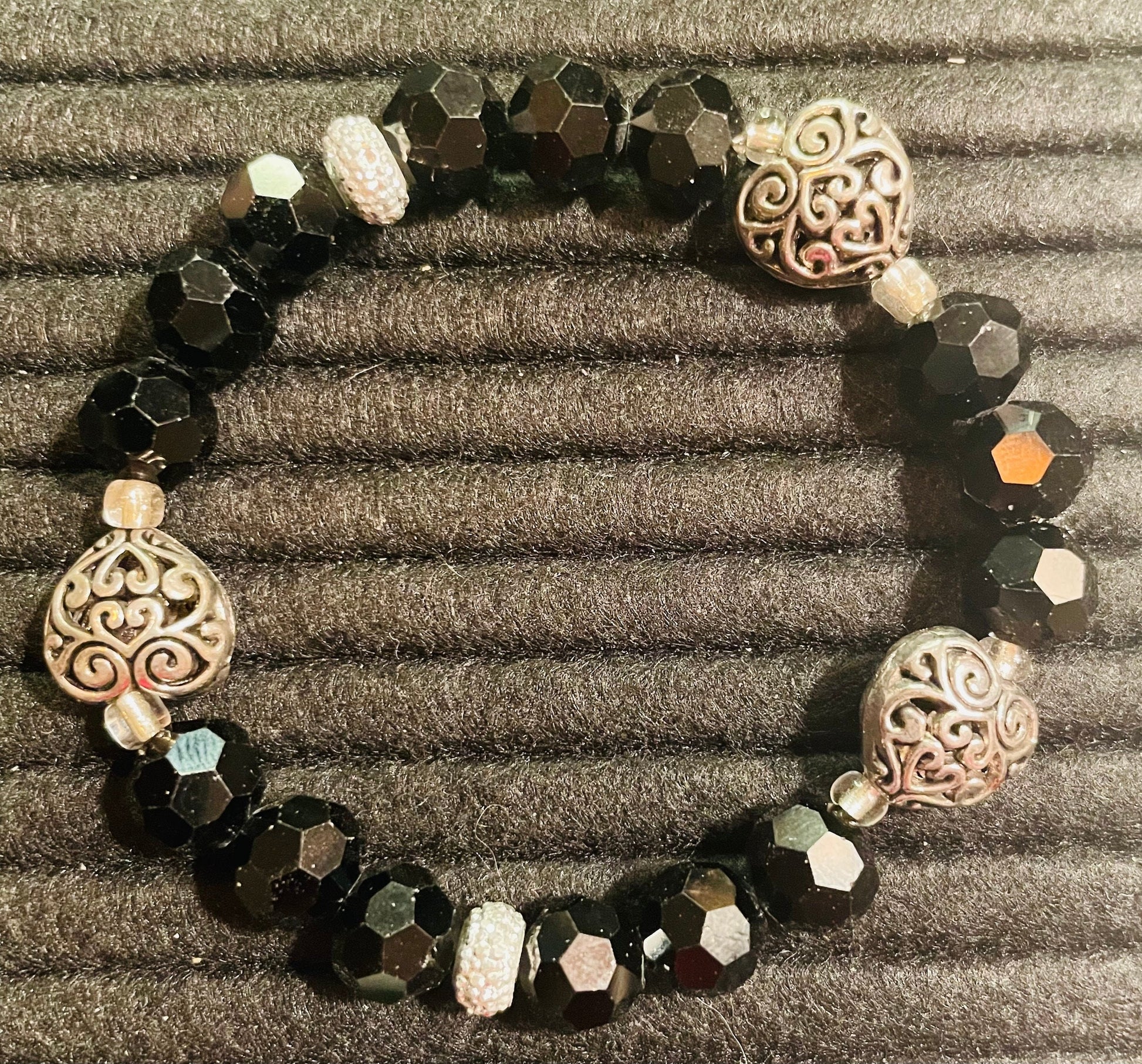 Onyx Night Sky bracelet - 7.5”