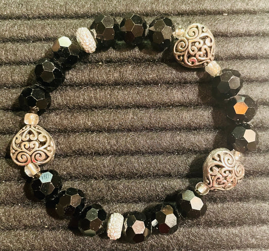 Onyx Night Sky bracelet - 7.5”