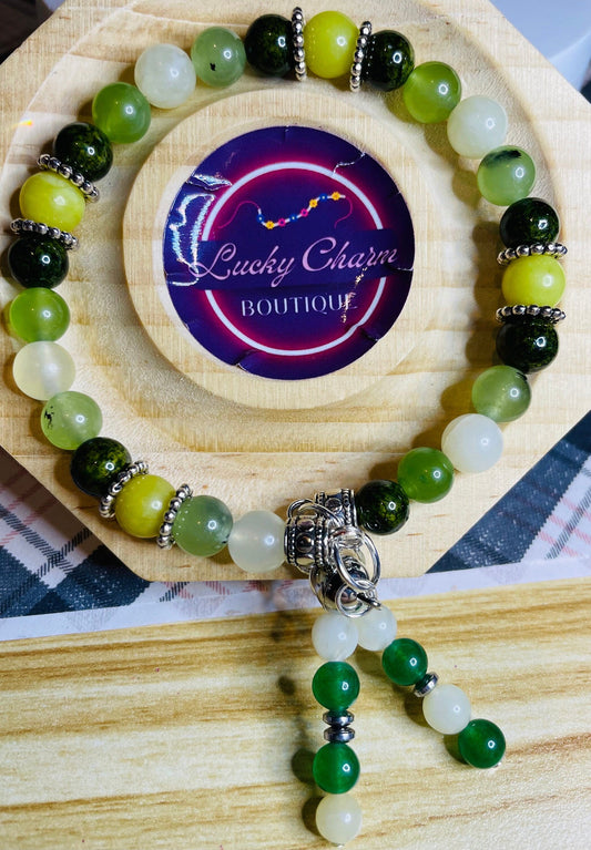 Spring Meadow single wire bracelet - 8”