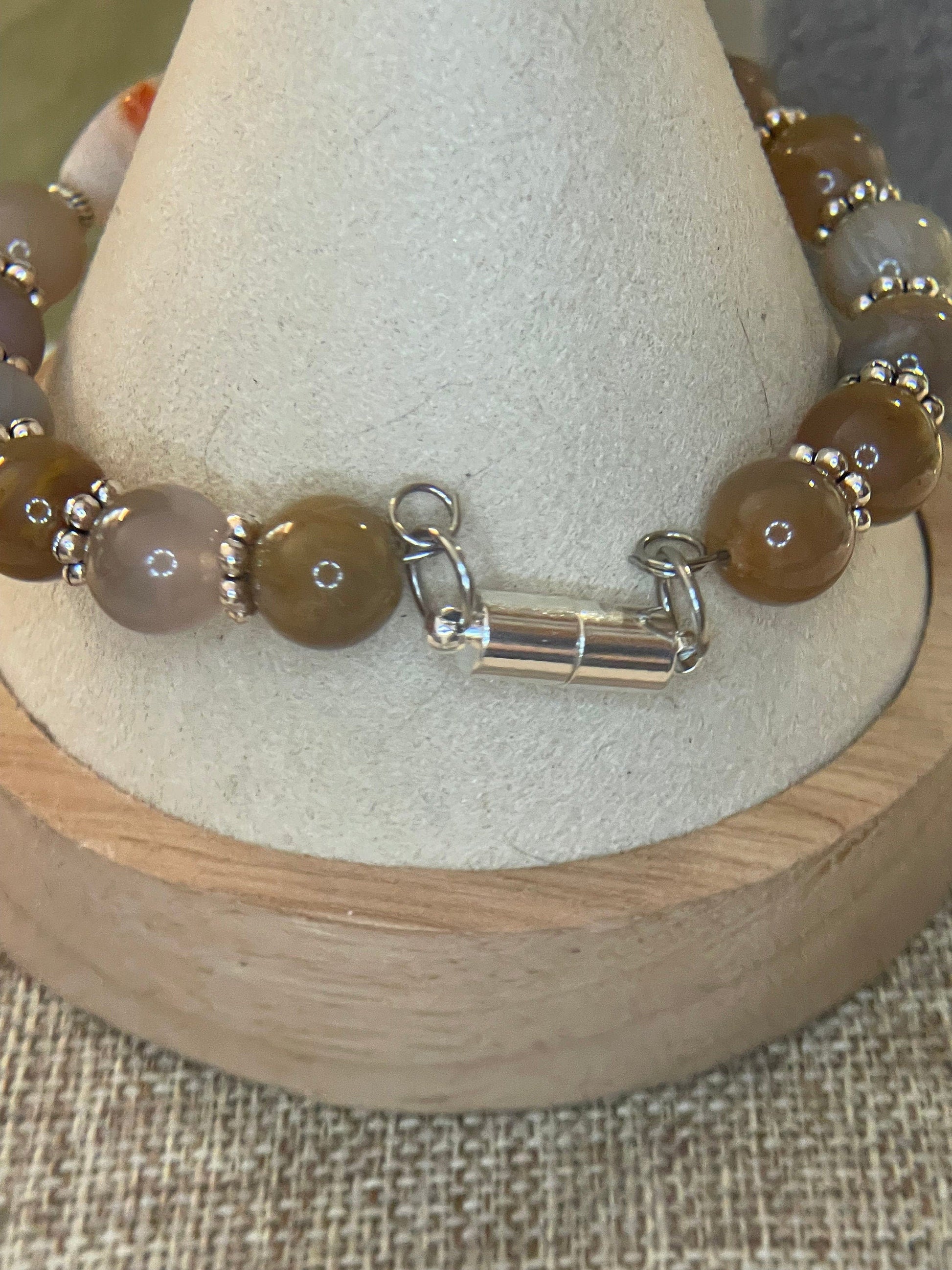 Starry Stone wire bracelet with matching earrings 7.5&quot;-8&quot;