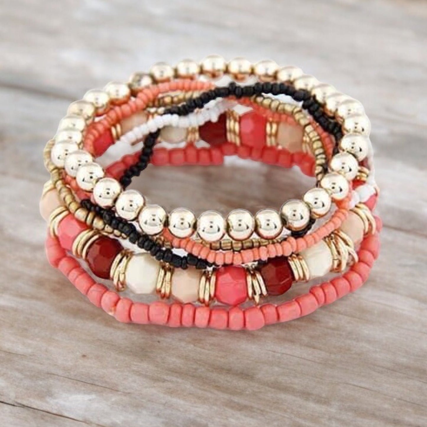 Multi-Layered Color Coordinated Bracelets Small 6-6.5&quot;