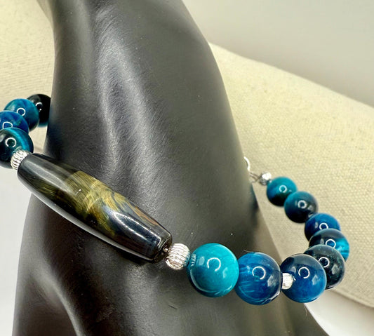 Unique Tiger Eye Wired Bracelets