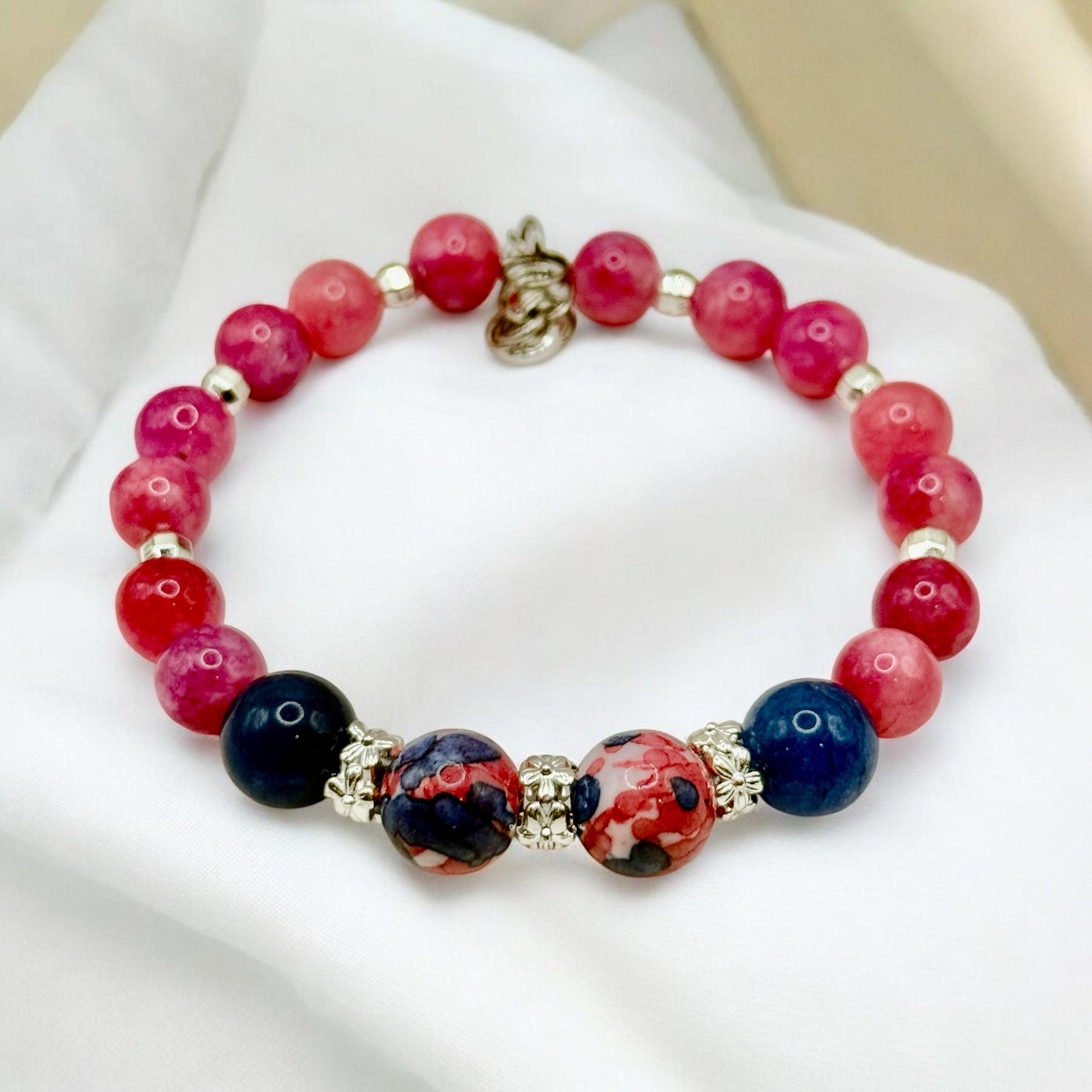 Colorful Agate and Jade Bracelets
