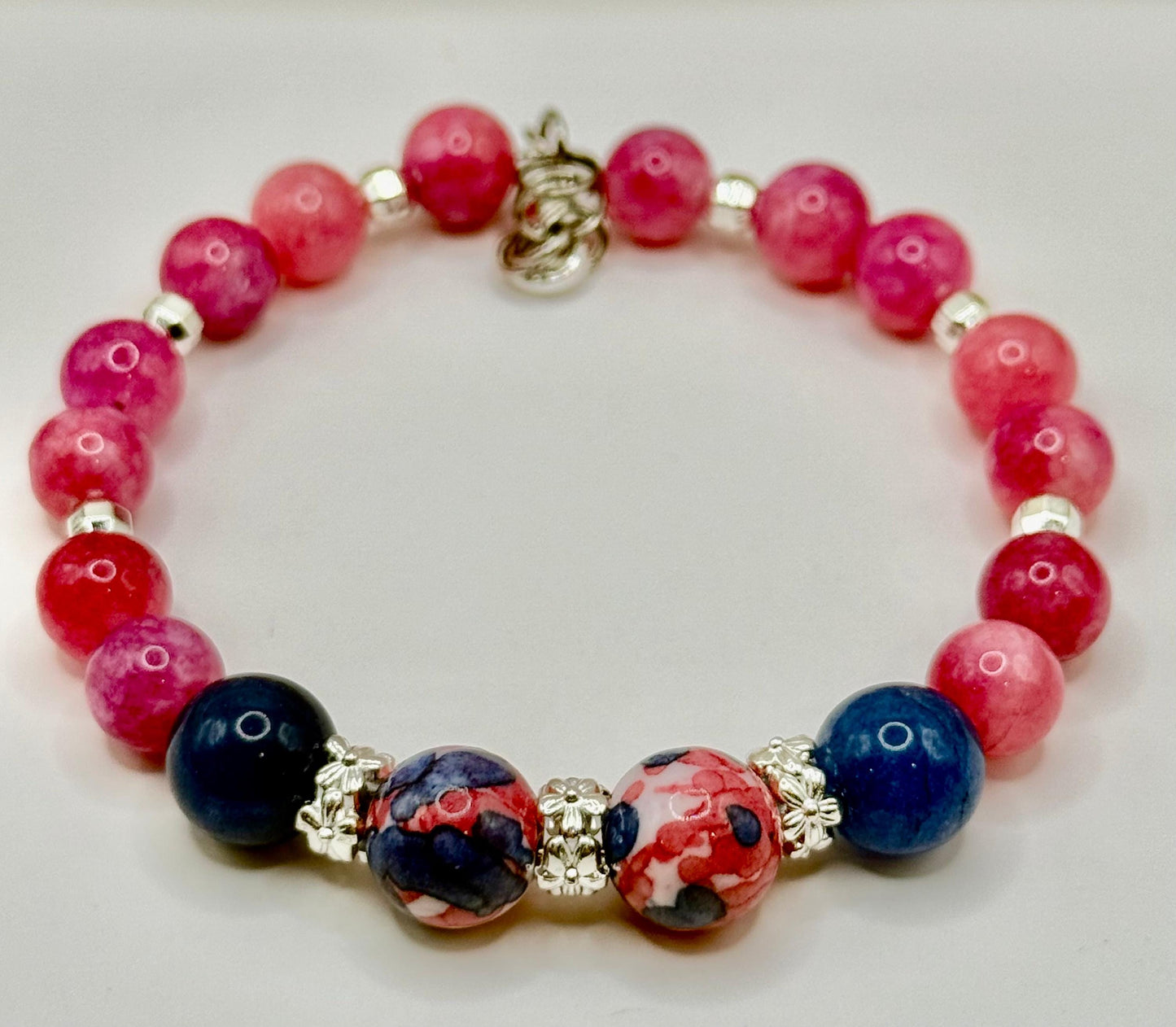Colorful Agate and Jade Bracelets