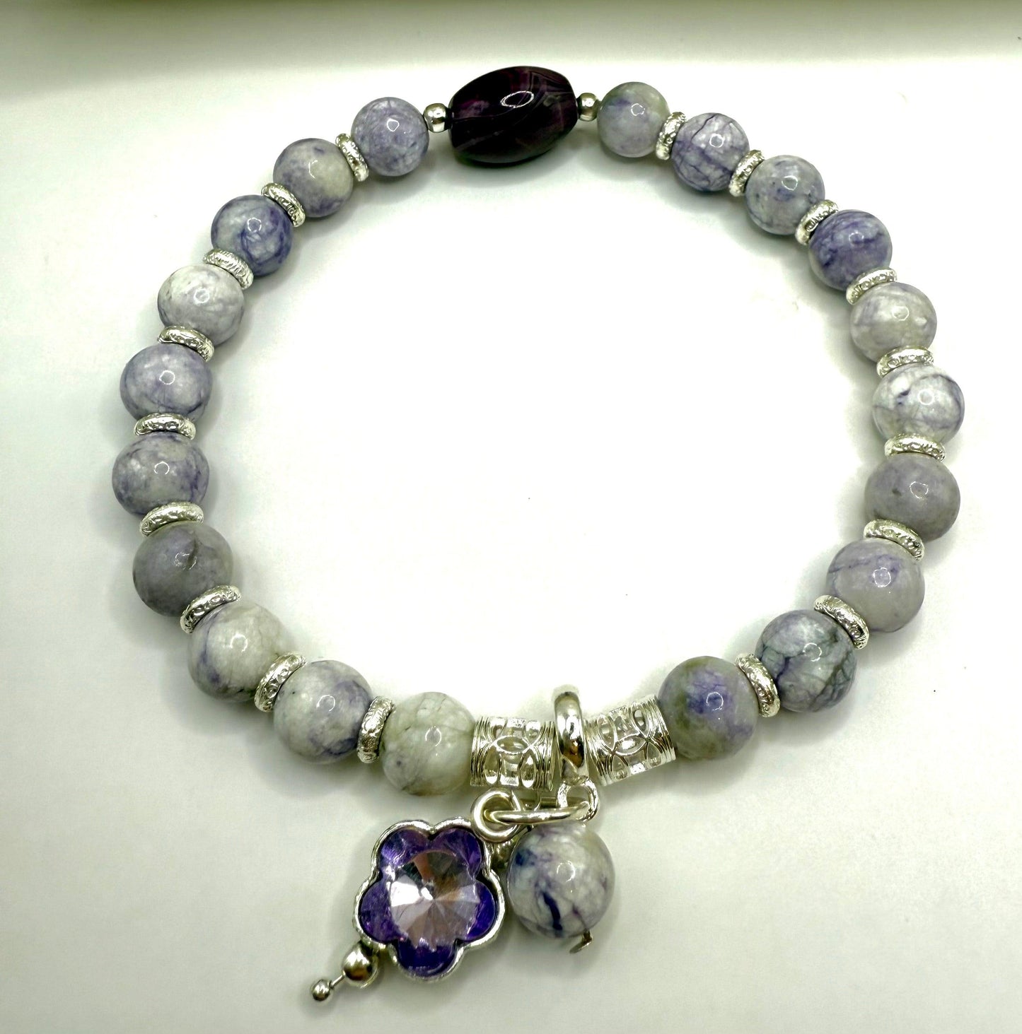 Lavender Peace Jasper Bracelets