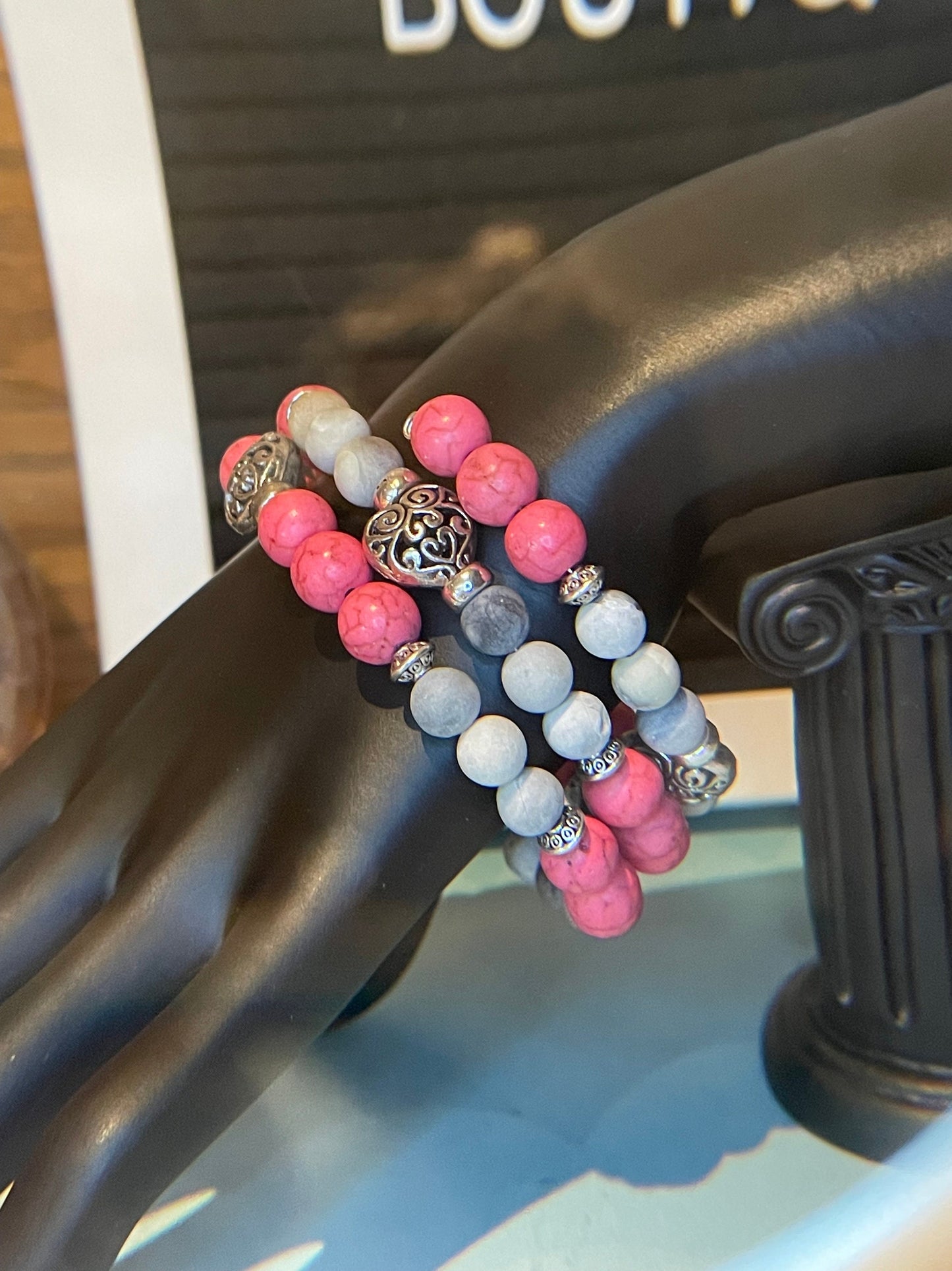 Stormy Rose Wrap Bracelet