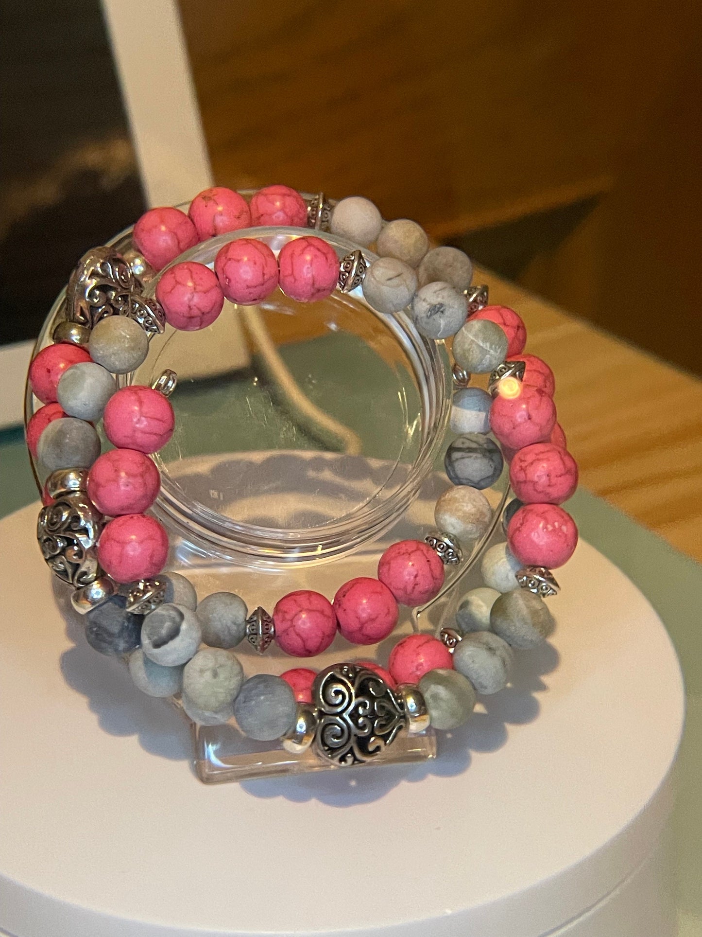 Stormy Rose Wrap Bracelet
